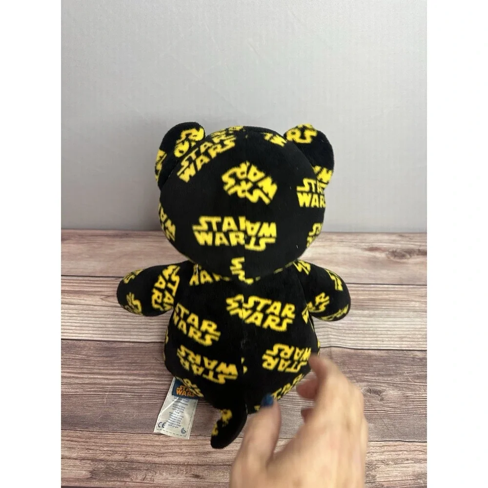 Build A Bear Star Wars Logo‎ Teddy Black Yellow Blue Plush 2016. Plays theme.
